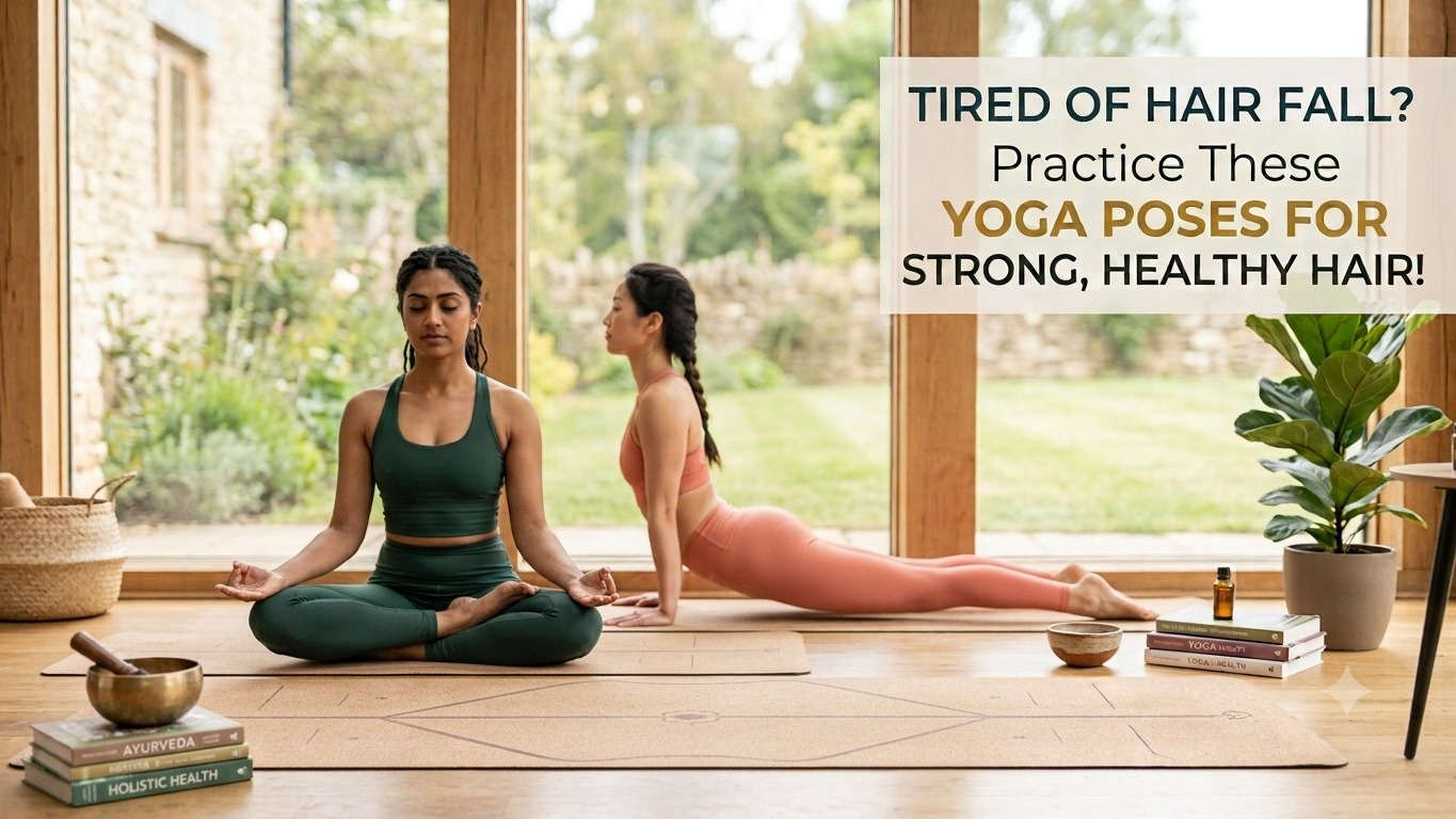 Yoga poses to reduce hair fall and promote natural hair growth