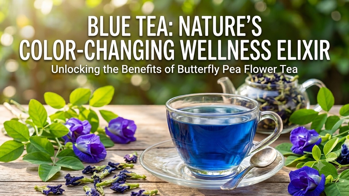 Discover the power of Blue Tea (Butterfly Pea Flower Tea)—a caffeine-free, antioxidant-packed herbal drink that boosts skin health, calms stress, and naturally changes color!